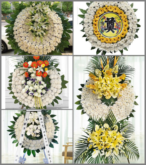 黑龙江佳木斯富锦市兴隆岗镇致富村花圈速递